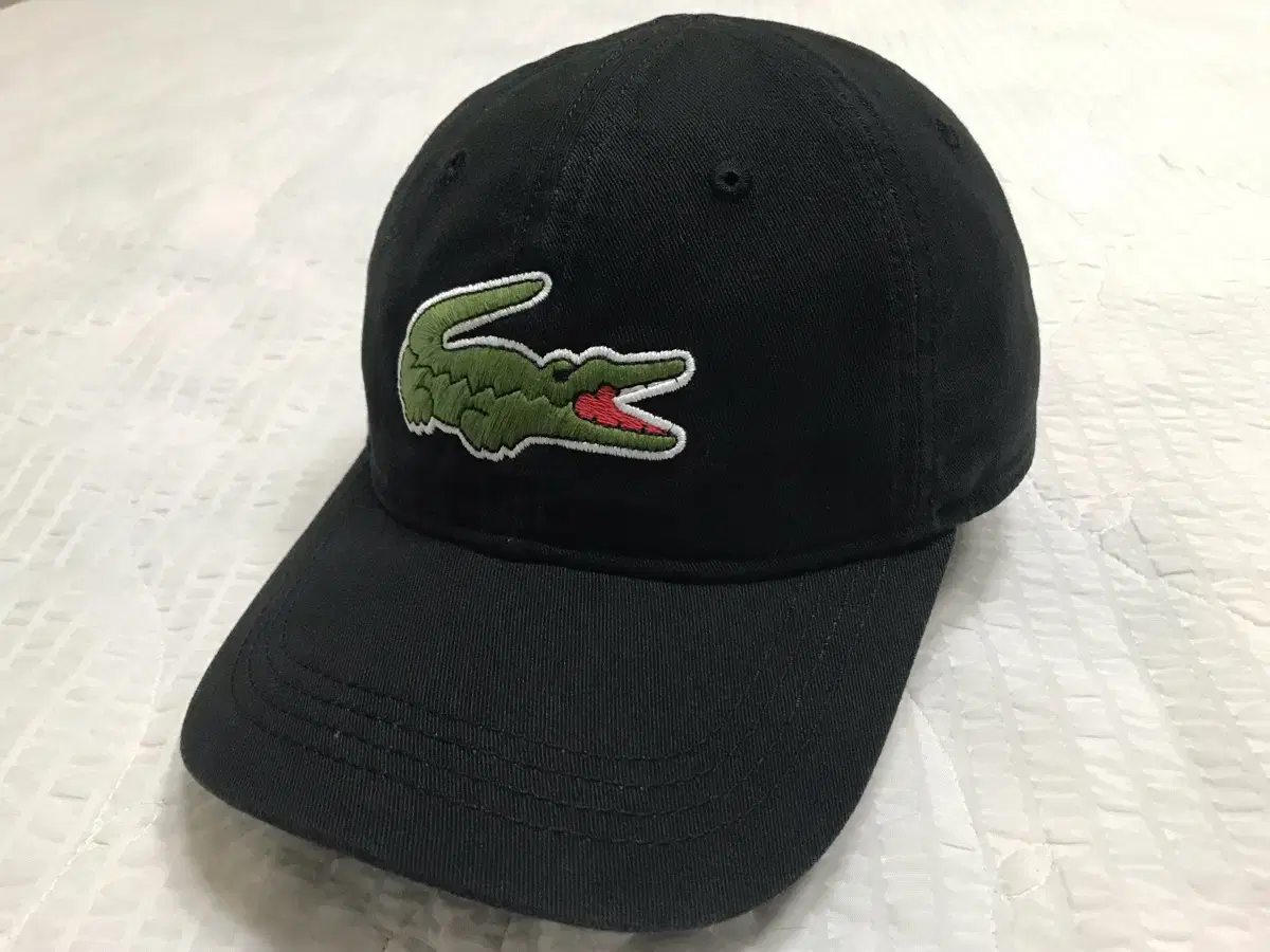 라코스테 빅로고 모자 볼캡 검정색 LACOSTE 라코스떼